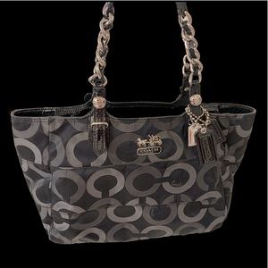 Coach signature black Madison bag